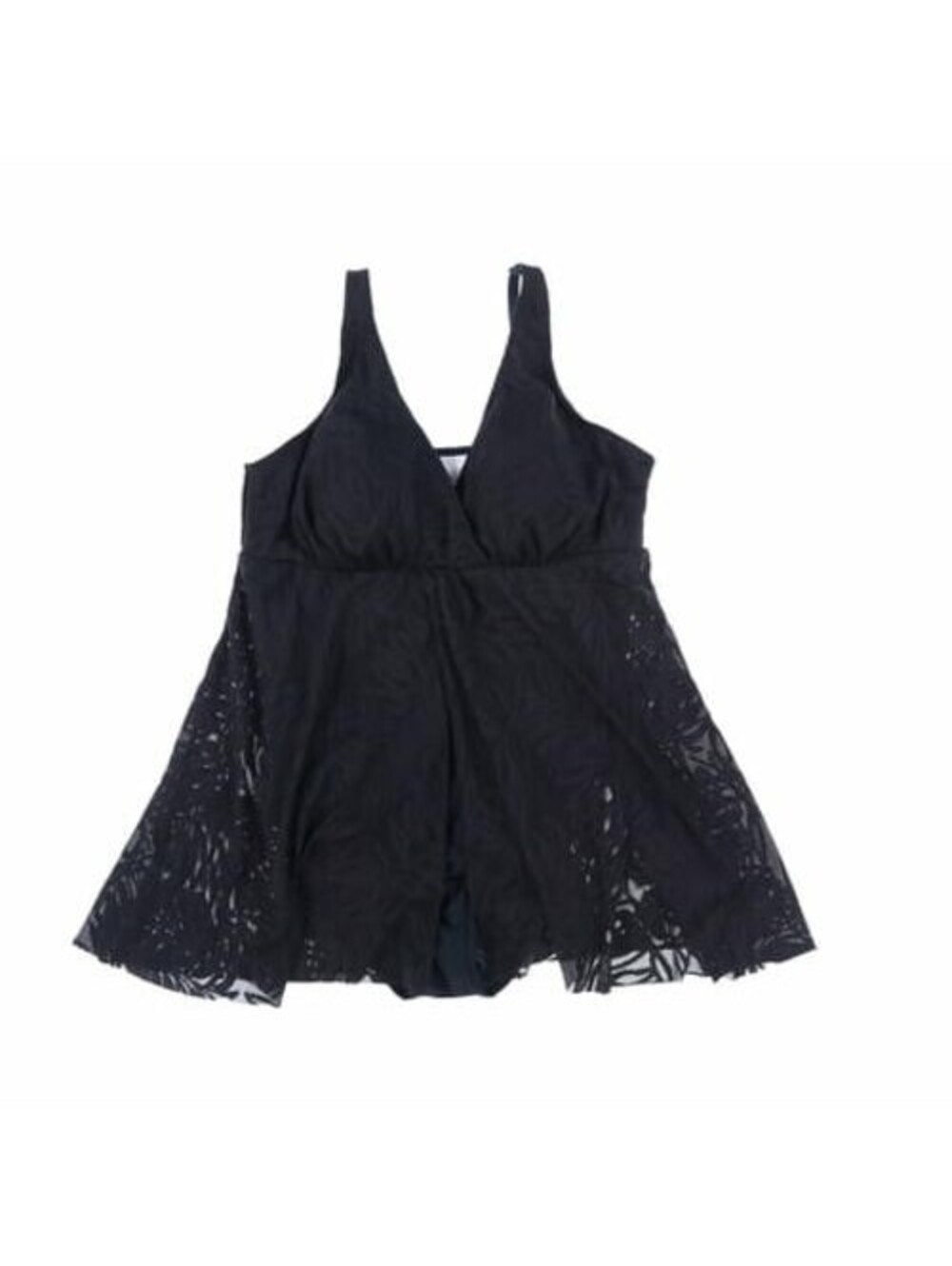 Swim Solutions Women s Plus Size Swim Dress Black 18W